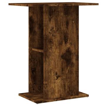 Aquarium Stand Smoked Oak - Engineered Wood 60.5x36x72.5 cm