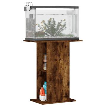 Aquarium Stand Smoked Oak - Engineered Wood 60.5x36x72.5 cm