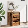 Stylish Corner Chest of Drawers - Old Wood Engineered Wood