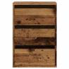 Stylish Corner Chest of Drawers - Old Wood Engineered Wood