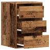 Stylish Corner Chest of Drawers - Old Wood Engineered Wood