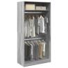  Wardrobe Grey Sonoma 100x50x200 cm Engineered Wood Colour grey sonoma Size 100 x 50 x 200 cm Quantity in Package 1 Amount 1 shelf 