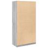 Wardrobe Grey Sonoma - Stylish Engineered Wood Storage 100x50x200 cm