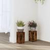  Plant Stands 2 pcs Smoked Oak 10x10x18 cm Engineered Wood Colour smoked oak Size 10 x 10 x 18 cm Quantity in Package 2 