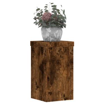 Plant Stands 2 pcs Smoked Oak - Stylish & Durable