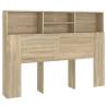 Sonoma Oak Headboard Cabinet - Modern Design & Storage