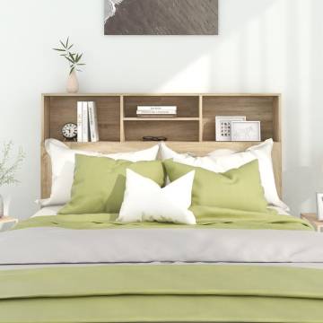 Sonoma Oak Headboard Cabinet - Modern Design & Storage