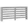 Stylish Radiator Cover in Concrete Grey | 175x20x82 cm