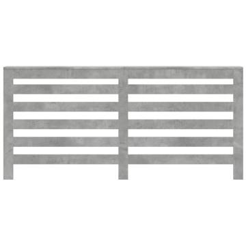 Stylish Radiator Cover in Concrete Grey | 175x20x82 cm