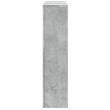 Stylish Radiator Cover in Concrete Grey | 175x20x82 cm