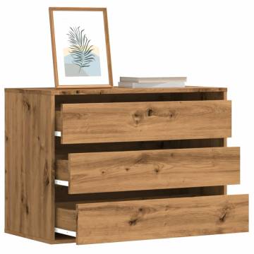 Corner Chest of Drawers Artisian Oak - Stylish Storage Solution