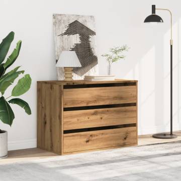 Corner Chest of Drawers Artisian Oak - Stylish Storage Solution