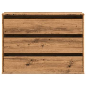 Corner Chest of Drawers Artisian Oak - Stylish Storage Solution