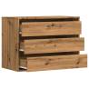 Corner Chest of Drawers Artisian Oak - Stylish Storage Solution