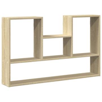 Sonoma Oak Wall Shelf - Stylish & Durable Storage Solution