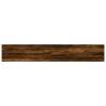 4 pcs Smoked Oak Wall Shelves - Stylish Storage Solution