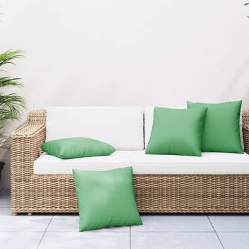 Sofa Cushions 4 pcs Green 60x60 cm | Outdoor Comfort