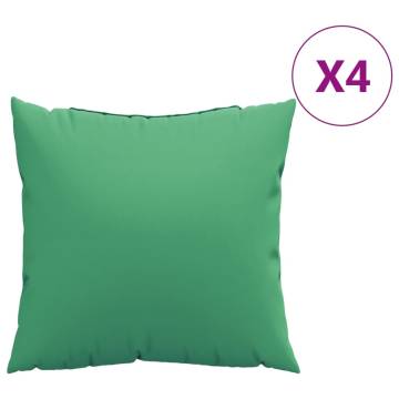 Sofa Cushions 4 pcs Green 60x60 cm | Outdoor Comfort