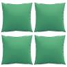 Sofa Cushions 4 pcs Green 60x60 cm | Outdoor Comfort