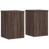 Plant Stands 2 pcs Brown Oak | Durable Engineered Wood | HipoMarket