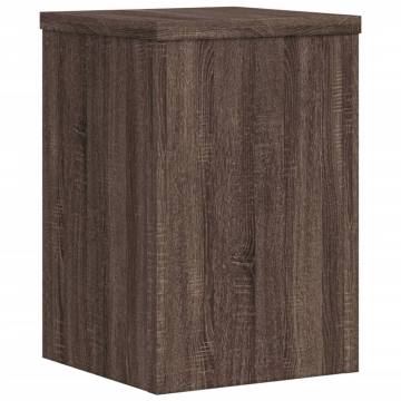 Plant Stands 2 pcs Brown Oak | Durable Engineered Wood | HipoMarket