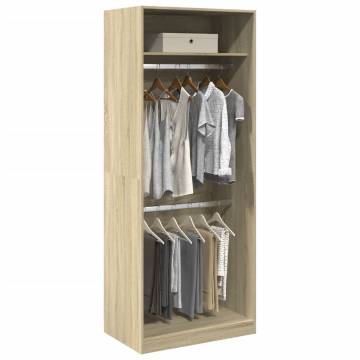 Wardrobe Sonoma Oak 80x50x200 cm - Stylish & Durable Storage