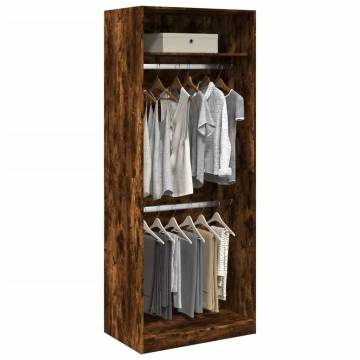 Stylish Smoked Oak Wardrobe - 80x50x200 cm | Hipomarket