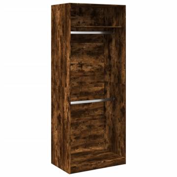 Stylish Smoked Oak Wardrobe - 80x50x200 cm | Hipomarket