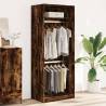 Stylish Smoked Oak Wardrobe - 80x50x200 cm | Hipomarket