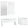 Stylish High Gloss White Hallway Furniture Set | Hipo Market