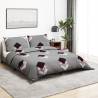 Duvet Cover Set Grey 225x220 cm Cotton Colour multicolour Size 225 x 220 cm + 50 x 75 cm Quantity in Package 2 Number of Pieces 1 