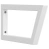 Shelf Brackets for Washbasin - 2 pcs White Trapezium Steel