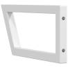 Shelf Brackets for Washbasin - 2 pcs White Trapezium Steel