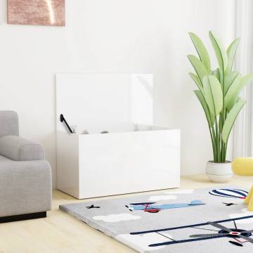 High Gloss White Storage Chest - Stylish & Practical | HipoMarket