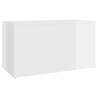 High Gloss White Storage Chest - Stylish & Practical | HipoMarket