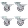  Swivel Casters with Double Brakes 4 pcs 50 mm Quantity in Package 4 