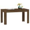 Brown Oak Dining Table - Engineered Wood 140x74.5 cm