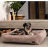 Designed by Lotte Dog Basket Ribbed Pink - 65x60x20 cm