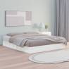 Bed Frame White 200x200 cm Solid Wood Colour white Size 200 x 200 cm 