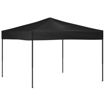 Folding Party Tent Black 3x3 m - Durable & Versatile