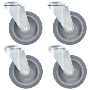 Bolt Hole Swivel Casters 4 pcs 100 mm | HipoMarket