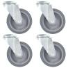  Bolt Hole Swivel Casters 4 pcs 100 mm Quantity in Package 4 