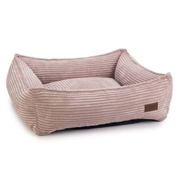 Designed by Lotte Dog Basket Ribbed Pink - 65x60x20 cm