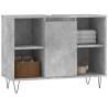 Stylish Concrete Grey Bathroom Cabinet | 80x33x60 cm