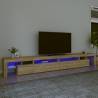 TV Cabinet with LED Lights Sonoma Oak 290x36.5x40 cm Colour sonoma oak Quantity in Package 1 Width 290 cm 