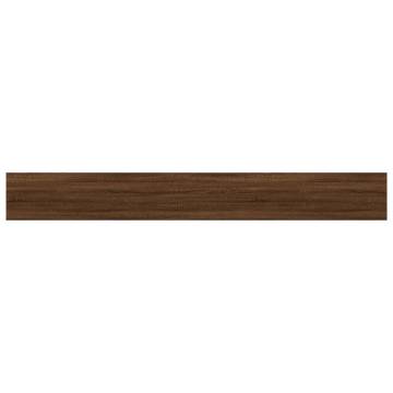 4 pcs Brown Oak Wall Shelves - Engineered Wood | HipoMarket