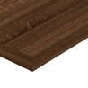 4 pcs Brown Oak Wall Shelves - Engineered Wood | HipoMarket