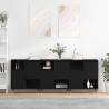 Elegant 3-Piece Black Engineered Wood Sideboards for Your Home