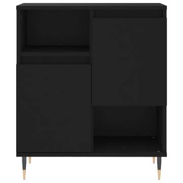 Elegant 3-Piece Black Engineered Wood Sideboards for Your Home