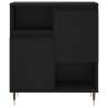 Elegant 3-Piece Black Engineered Wood Sideboards for Your Home